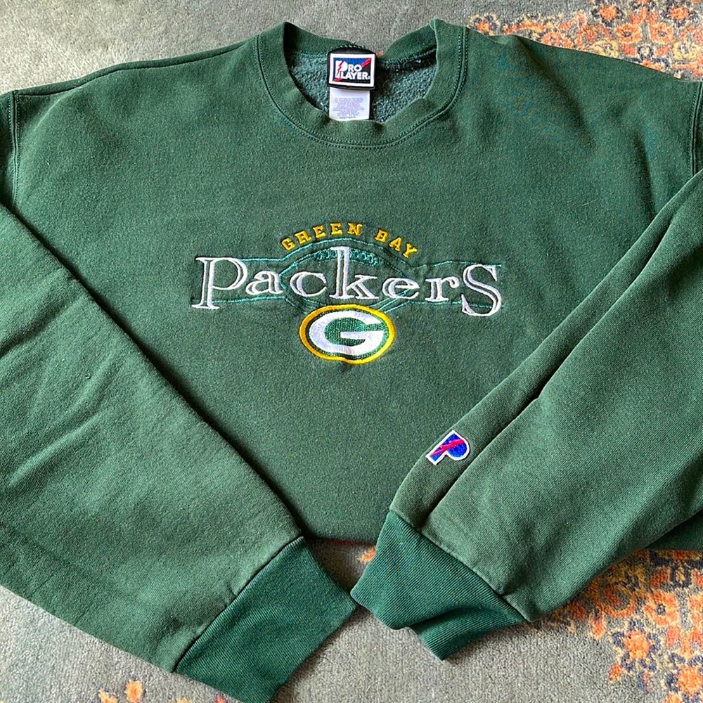 Vintage Green Bay Packers Pro Player Embroidered Pullover